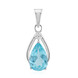 Ciondolo in argento con Apatite Blu