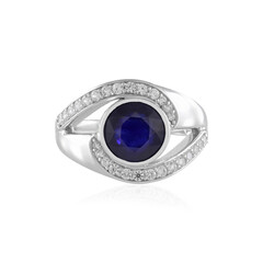 Anello in argento con Zaffiro Blu del Madagascar (de Melo)