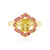 Yellow Beryl Silver Ring