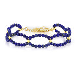 Zilveren armband met lapis lazulistenen (Riya)