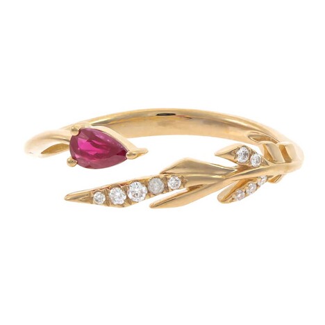 Bague en or et Rubis du Mozambique (CIRARI)