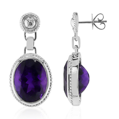 Sambia-Amethyst-Silberohrringe (Pallanova)