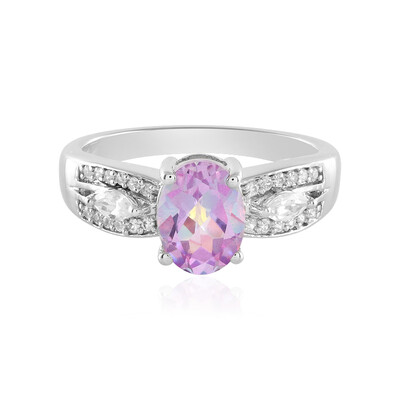 Anello in argento con Topazio Lilla