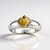Anello in argento con Zircone Giallo