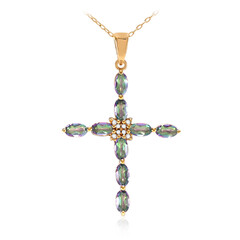 Collana in argento con Quarzo Mistico
