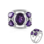 Bague en argent et Améthyste du Maroc