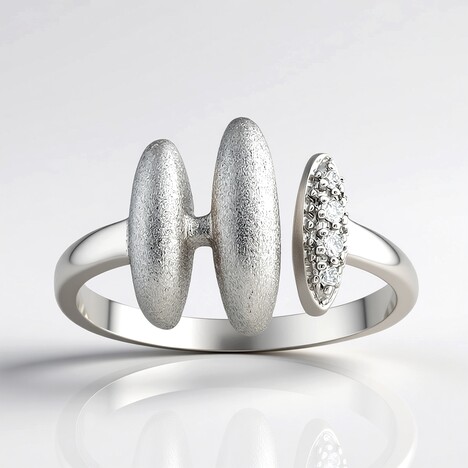 Anello in argento con Diamante I1 (G) (Annette)