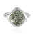 Zilveren ring met een groene amethist (MONOSONO COLLECTION)