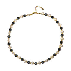 Collar en plata con Hematita negra