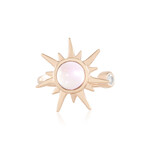 Anello in argento con Quarzo Rosa