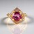 Anello in argento con Fluorite Rosa del Messico (Adela Silber)