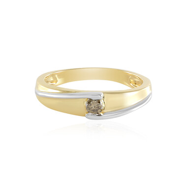 Bague en argent et Diamant chocolat I2