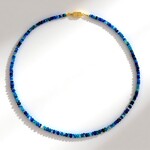 Collana in argento con Afghanite (Adela Silber)