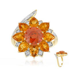 Anillo en plata con Esfalerita (de Melo Essence)
