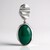 Ciondolo in argento con Onice Verde