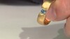 Anillo en plata con Diamante azul cielo I2 (de Melo Essence)