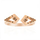 Gouden ring met SI1 Argyle Rose De France Diamanten (Annette)