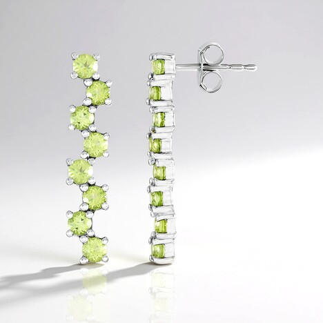 Orecchini in argento con Peridoto