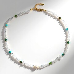 Collana in argento con Quarzo Bianco