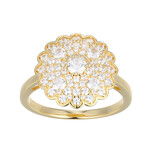 Zilveren ring met een zirkoon