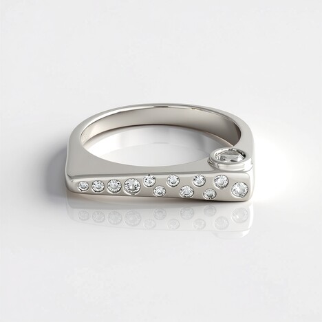 Anello in argento con Zircone