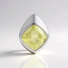 Ciondolo in argento con Quarzo Limone