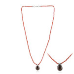 Dinosaurier-Quarz-Silberhalskette