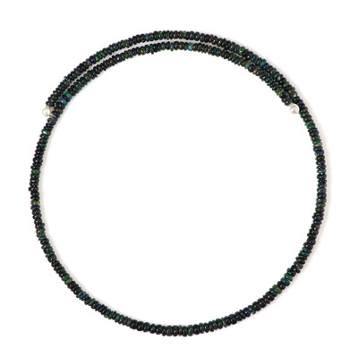 Stalen halsband met Mezezo opalen (Riya)
