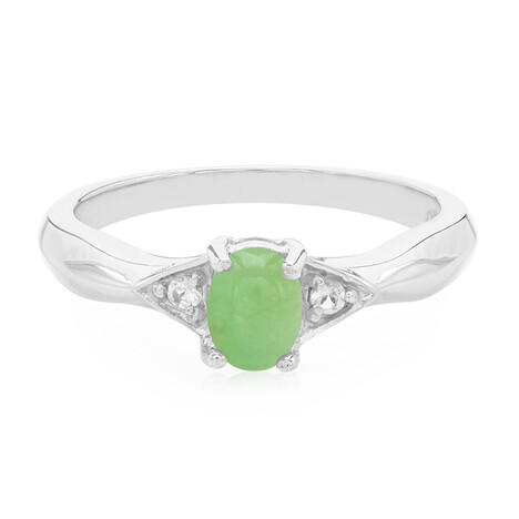 Kaiserlicher Chrysopras-Silberring