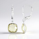 Orecchini in argento con Quarzo Limone