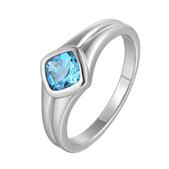 Anillo en plata con Topacio de Marambaia
