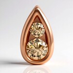 Ciondolo in oro con Diamante Rose de France SI1 di Argyle (Annette)