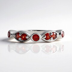 Anello in argento con Rubino Tanzania (Adela Silber)