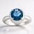 Bague en argent et Fluorite du Braldu (Pallanova)