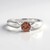 Anello in argento con Zircone Mogano