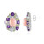 Zilveren oorbellen met roze opalen (de Melo Essence)