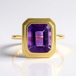 Anello in argento con Ametista del Marocco