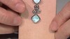 Zilveren hanger met een larimar
