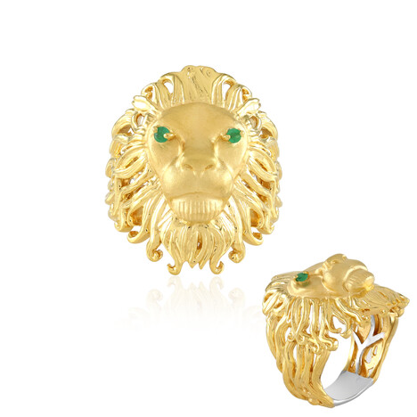 Anillo en plata con Esmeralda de Zambia (Gems en Vogue)