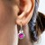 Pendientes en plata con Cuarzo rosado
