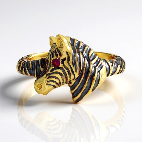 Anello in argento con Rubino della Birmania (Gems en Vogue)