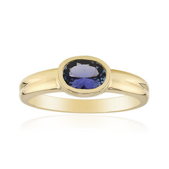 Bague en or et Tanzanite non chauffée