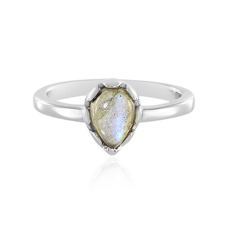 Anello in argento con Labradorite