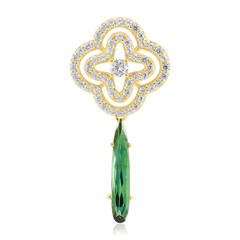 Zilveren hanger met een indigoliet (Adela Silber)