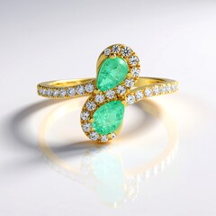 Anello in argento con Smeraldo Colombiano
