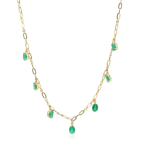 Collana in oro con Smeraldo Zambia AAA (CIRARI)