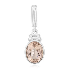 Pendentif en argent et Morganite du Brésil