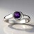 Anello in argento con Ametista Uruguay (Pallanova)