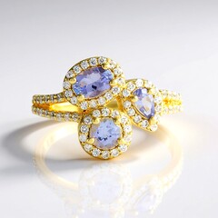 Anello in argento con Tanzanite