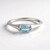 Anello in argento con Acquamarina Brasiliana